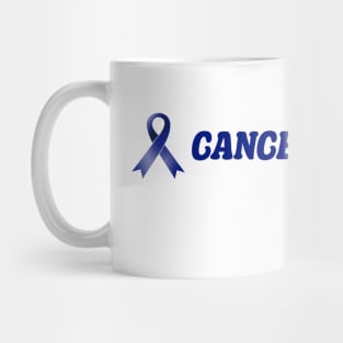 Colon Cancer Dark Blue Ribbon Fighting Mug